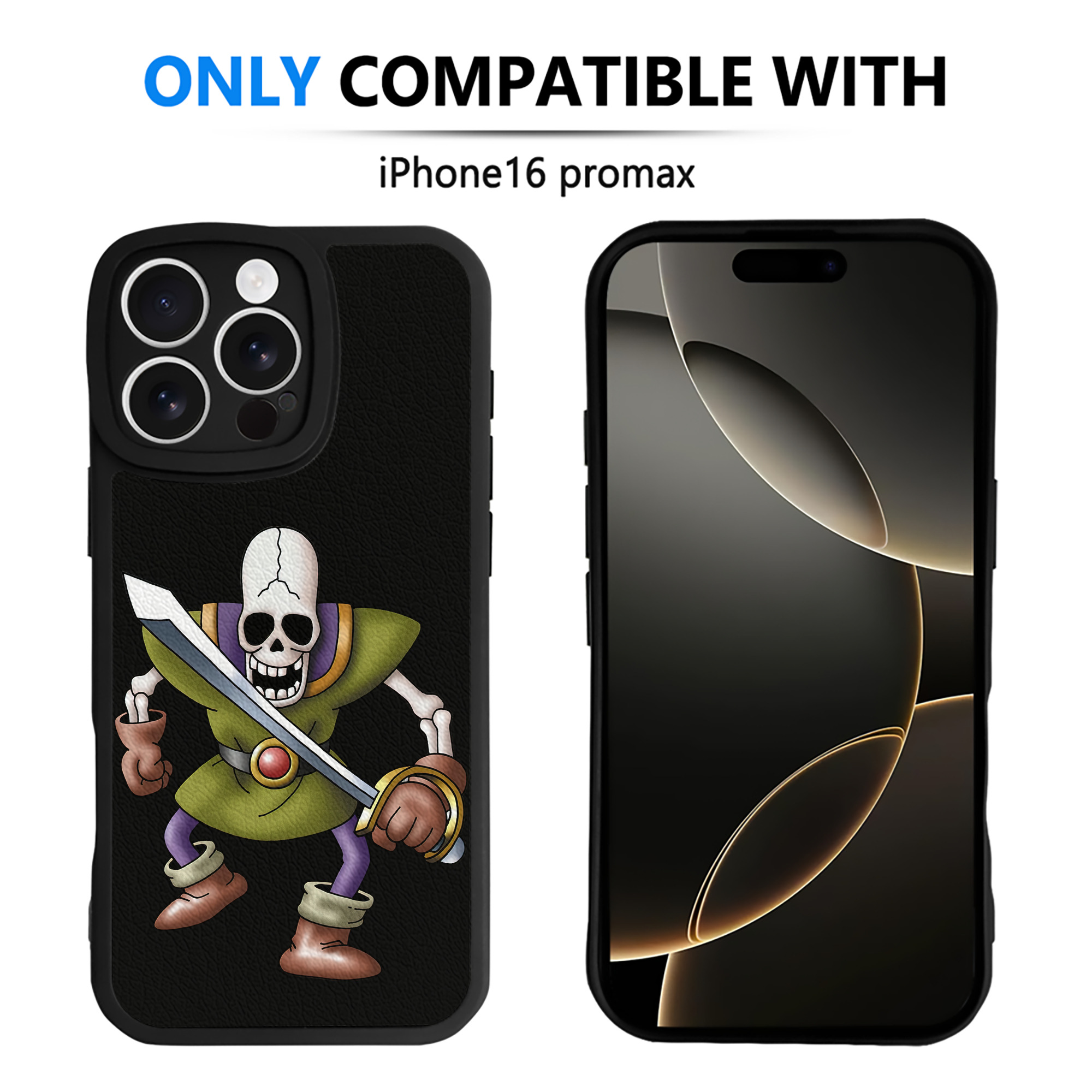 （画像用） ドラゴンクエスト Doragon Kuesuto Dragon Quest 【iPhone 16シリーズ対応】シリコンスマホケース（レザー調） 材質：シリコン